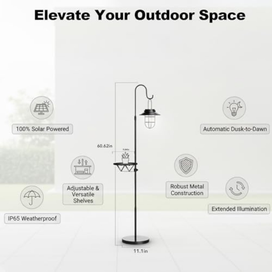 Solar Floor Lamp with Table, 6 - огляд і ціна Solar Lamp