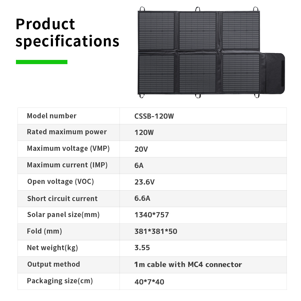 Portable 400W 300W 200W 120W F - огляд і ціна Solar Panel