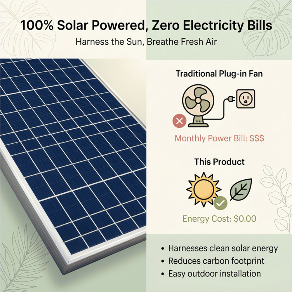 10W 18V Solar Powered Dual Fan - огляд і ціна Solar Panel 200W