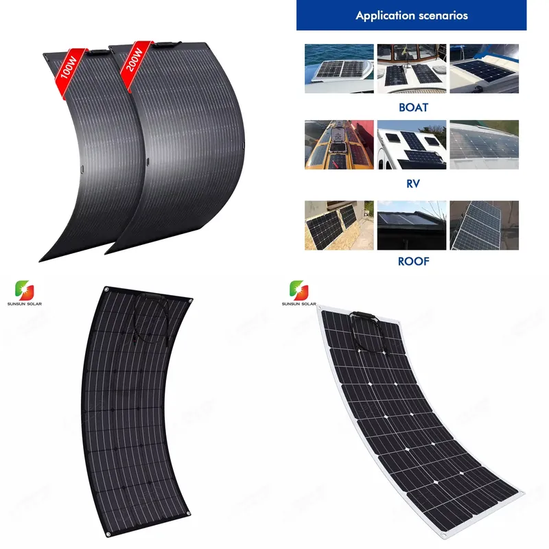 50W 100W 150W 200W Flexible So - огляд і ціна Solar Panel 200W