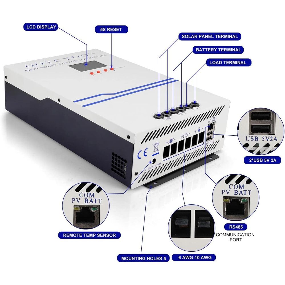 100 Amp MPPT Solar Charge Cont - огляд і ціна Charge Controller Solar