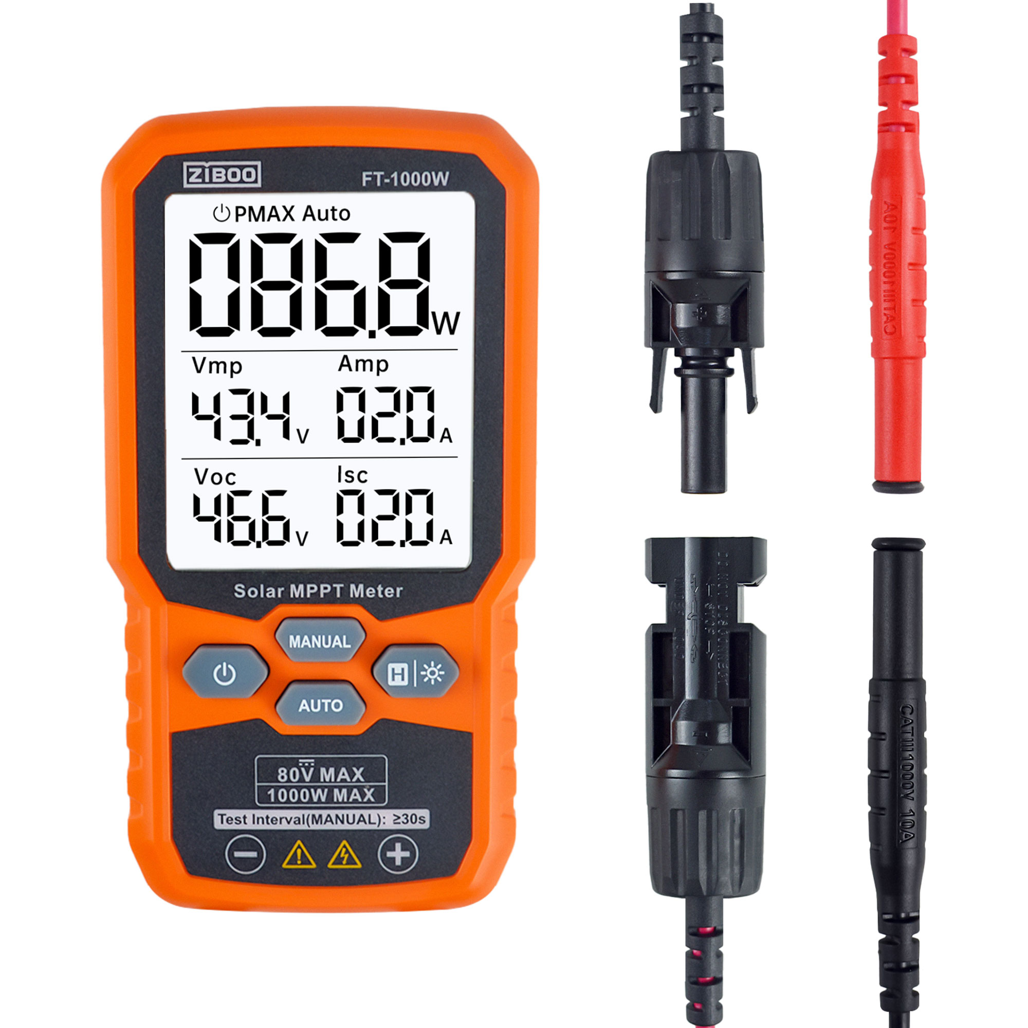 ZIBOO FT-1000W Solar MPPT Mete - огляд і ціна Energy Monitor Meter